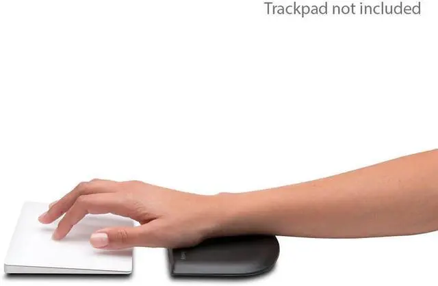 Alt view image 6 of 7 - Kensington ErgoSoft Wrist Rest for Slim Mouse/Trackpad, Black (K52803WW)