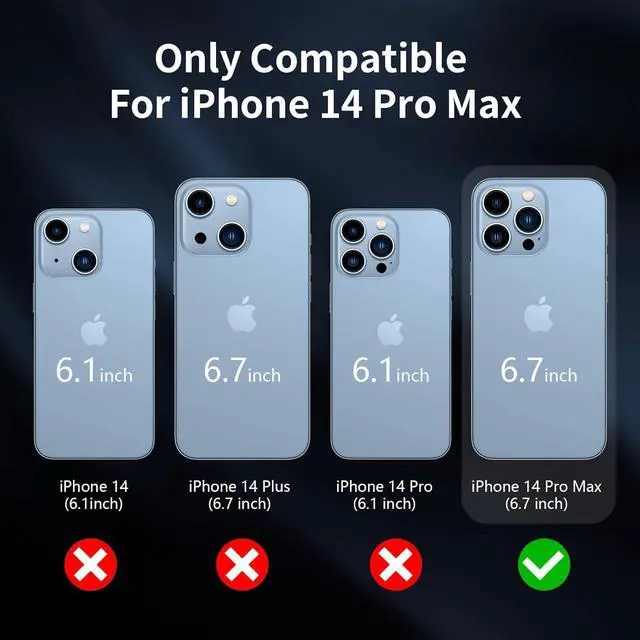 Alt view image 5 of 7 - Case Compatible with iPhone 14 Pro Max, Heavy Duty Protective Black Phone Case, Full Body Shockproof Durable Silicone Rubber with Hard PC Rugged Sturdy Phone Cover for 14 Pro Max 6.7 Inch. (Black)