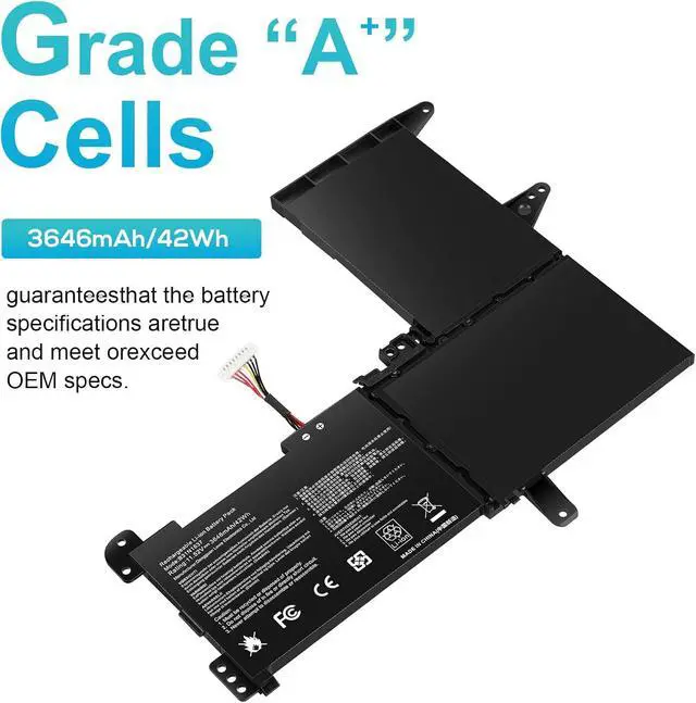 Alt view image 5 of 7 - Futurebatt B31N1637 C31N1637 Laptop Battery Replacement for ASUS VivoBook X510 X510U X510UQ X510UA X510UAR X510UF S15 S510U S510UF S510UQ S510UN S510UR S510UA F510 F510U F510UA F510QA B31B12H B31BI9H