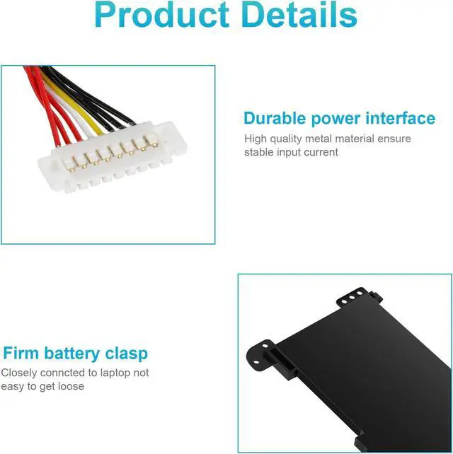 Alt view image 6 of 7 - Futurebatt B31N1637 C31N1637 Laptop Battery Replacement for ASUS VivoBook X510 X510U X510UQ X510UA X510UAR X510UF S15 S510U S510UF S510UQ S510UN S510UR S510UA F510 F510U F510UA F510QA B31B12H B31BI9H