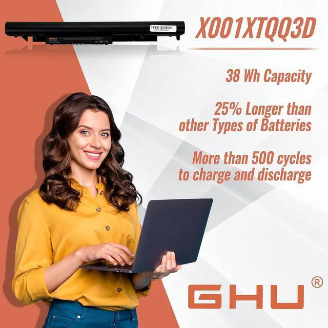 Alt view image 5 of 7 - GHU JC03 JC04 14.8V Laptop Battery 38 Wh 2600mAh 919701-850 919700-850 919681-421 HSTNN-LB7W HSTNN-DB8E Compatible with HP 15 17 14-bs 15-bw 17-ak 14-bw Series