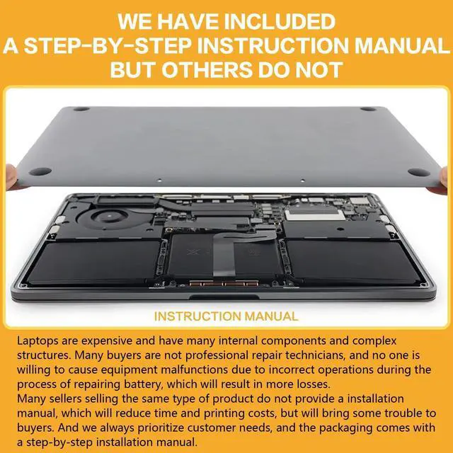 Alt view image 7 of 7 - A1398 Battery Replacement Compatible with Apple MacBook Pro 15" Retina A1398 A1494 (Late 2013, Mid 2014)
