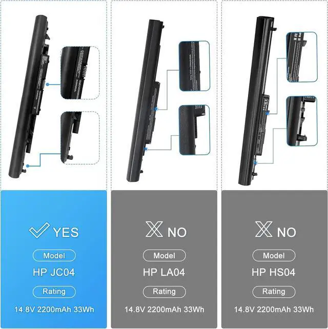 Alt view image 5 of 7 - JC04 JC03 Laptop Battery for HP Spare 919700-850 919682-421 919701-850 HSTNN-DB8E Replace 15-BW 15-BS 17-BS 17-AK 17z Series HP 246 255 250 G6 15-bs015dx