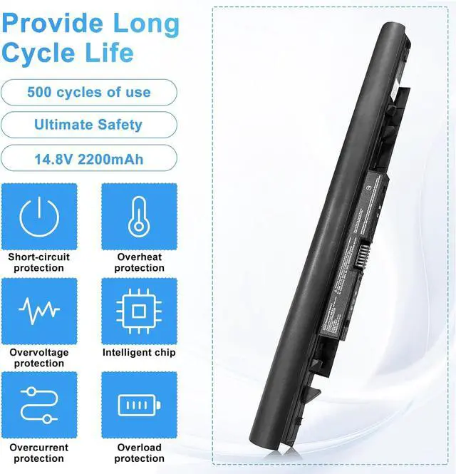 Alt view image 6 of 7 - JC04 JC03 Laptop Battery for HP Spare 919700-850 919682-421 919701-850 HSTNN-DB8E Replace 15-BW 15-BS 17-BS 17-AK 17z Series HP 246 255 250 G6 15-bs015dx