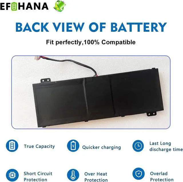 Alt view image 6 of 6 - AP18E8M AP18E7M Battery for Acer Nitro 5 AN515-55 AN515-52 AN515-44 AN515-43 AN515-45 AN515-44-R99Q AN517-52 AN517-55 Nitro 7 AN715-51 Aspire 7 A715-74G-7511 Predator Helios 300 PH315-52 PH315-53