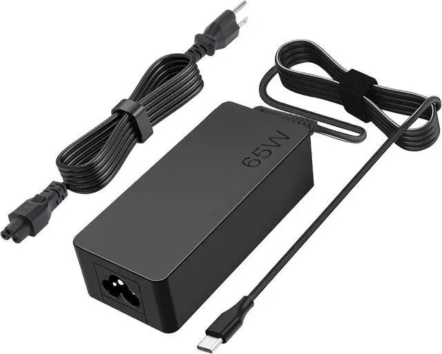 Main image of 65W USB C Laptop Charger for Lenovo Thinkpad T480 T580, Yoga, Chromebook Computer Power Cord Replacement Type C Lenovo Laptop Charger USB C