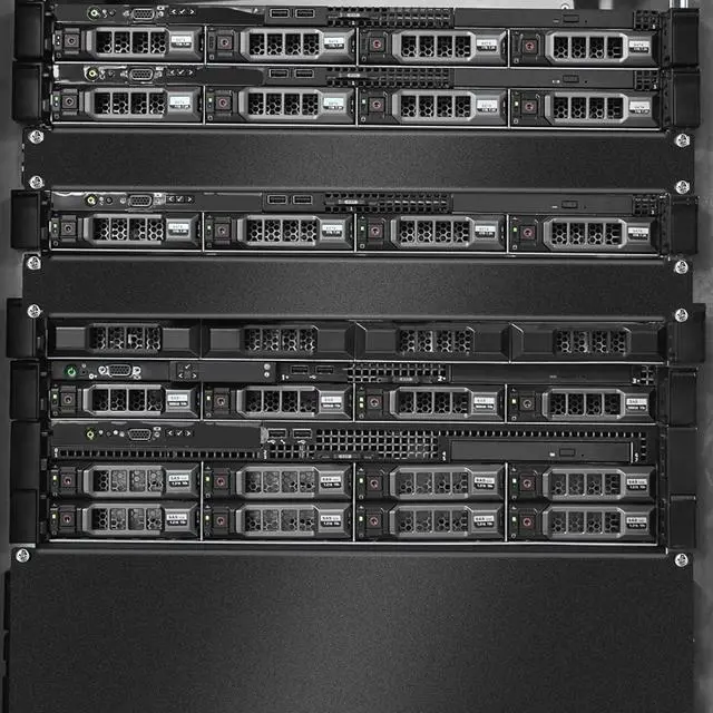 Alt view image 4 of 7 - 4 Pack 1U/2U/3U/4U Blank Panel 1U Blanking Panel Metal Disassembled Blank Panel Rack Mount Filler Panel for Server Rack Enclosure or Network Cabinet, Black, 4 Size