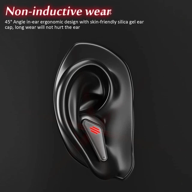 Alt view image 5 of 7 - Wireless Gaming Earbud, K98 Wireless Gaming Headphone with Charging Case and Built-in Mic, Bluetooth 5.1 Dual Game Music Mode Earbuds Wireless Headphones with 30 Hours Playtime, RGB