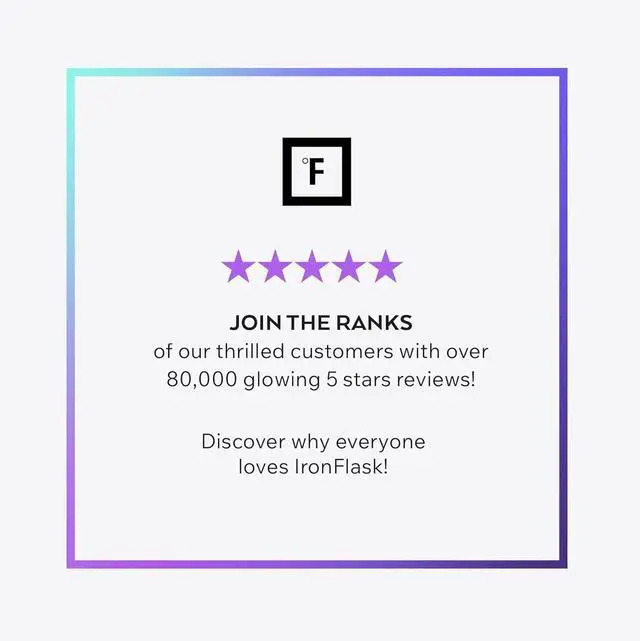 Alt view image 7 of 7 - IRON °FLASK Camping & Hiking Hydration Flask with 3 Lids - Stainless Steel, Double Walled & Vacuum Insulated Water Bottle - Leak Proof & BPA Free (Midnight Black, Spout - 32 oz)