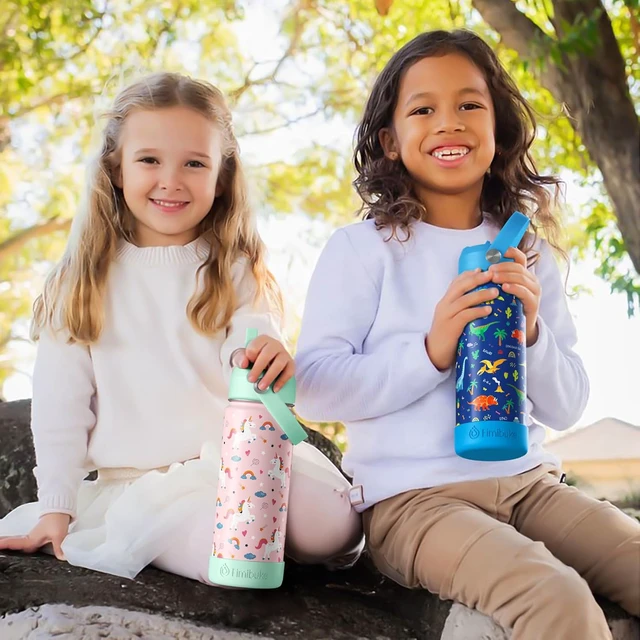 Alt view image 7 of 7 - Fimibuke 18oz Kids Insulated Water Bottle, 18/8 Stainless Steel Kids Cups