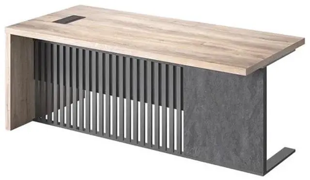 Main image of 70.87" Executive Office Desk with 1.97IN Thick Desktop Stainless Steels Sturdy Frame