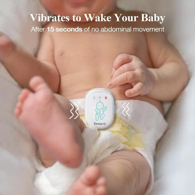 Alt view image 4 of 7 - Sense-U Pro Baby Monitor (Long Range): Tracks Abdominal Movement, Rollover and Sleeping Position