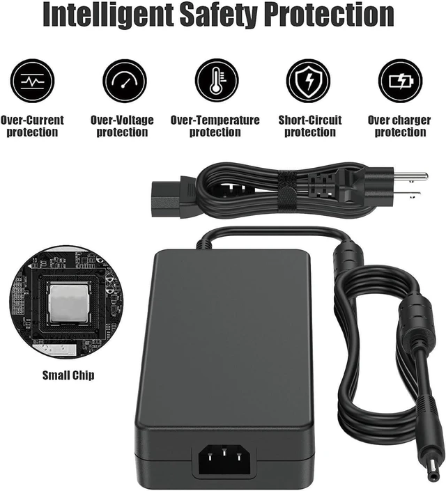Alt view image 5 of 6 - Energizewiz 330W AC Charger for Acer Predator Helios 18 16 15 PH18-71 PHN16-71 PH16-71 PH3D15 19.5V 16.92A Acer Predator Triton 17 X PTX17-71 Nitro 17 16 15 Laptop Power Adapter 5.5x1.7mm