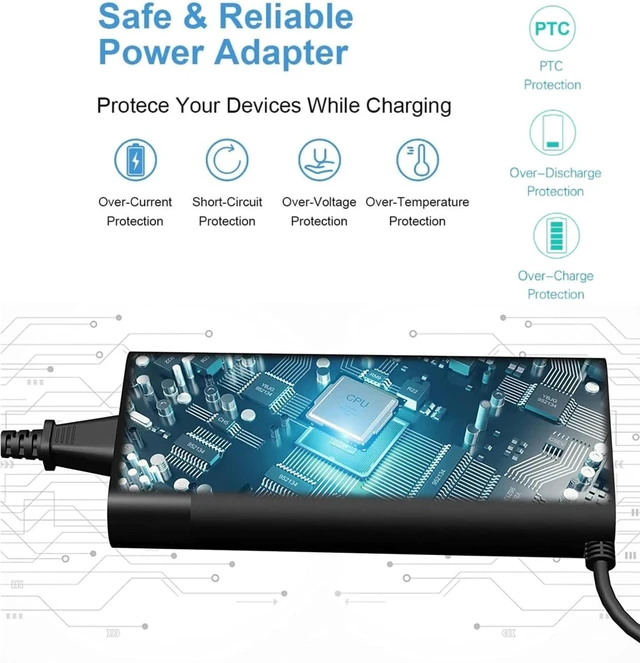 Alt view image 4 of 12 - Energizewiz 230W Charger Fit for HP Omen 15 16 19.5V 11.8A HP Victus 16 by Laptop ZBook Fury 16 G8 G9 G10 M41303-001 M85389-003 Power Supply AC Adapter 4.5x3.0 mm Blue tip