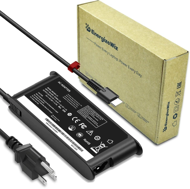 Main image of Energizewiz 95W USB C Type-C Adapter Charger for Lenovo Thinkpad Carbon x1 5th 6th Gen, T480 T480s T570 T580 L380 X380 T470 T470s X270 X280 IdeaPad 13" 720 Y400 Y500 P580 P500