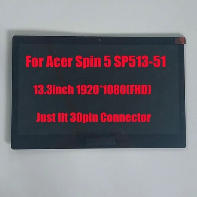 Main image of 13.3inch FHD Lcd Touch Screen Assembly for Acer Spin 5 SP513-51 30pin Connector