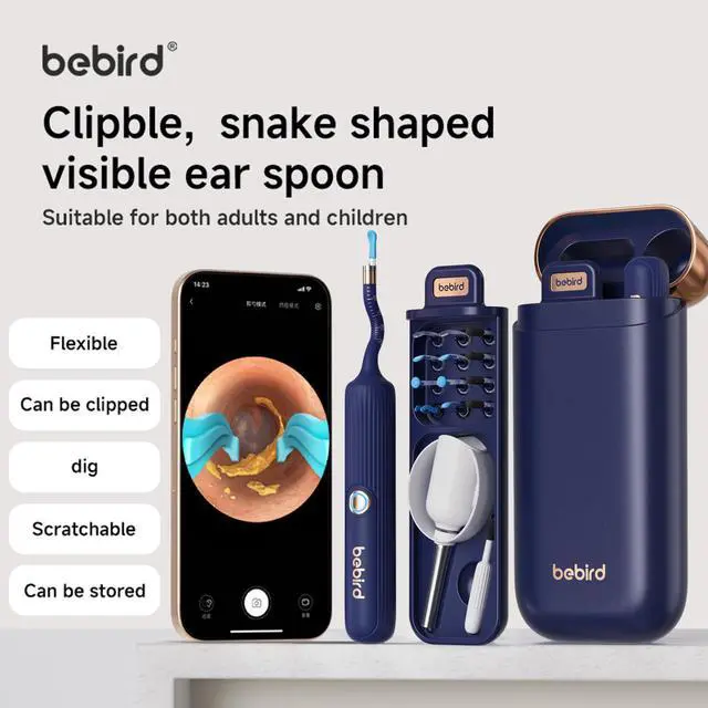 Alt view image 2 of 7 - BEBIRD E33R Flexible Ear Wax Removal Tool Camera Wireless Smart Visual Ear Cleaning Kit
