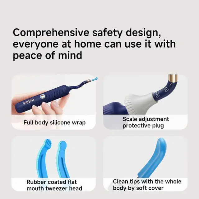 Alt view image 3 of 7 - BEBIRD E33R Flexible Ear Wax Removal Tool Camera Wireless Smart Visual Ear Cleaning Kit