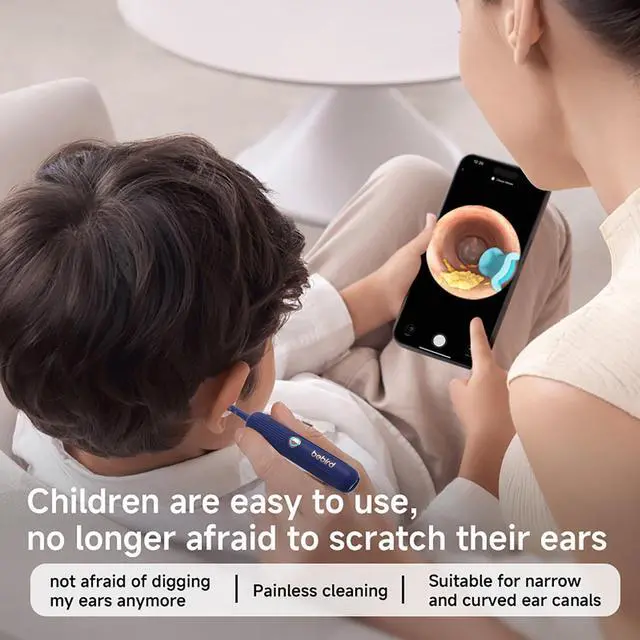 Alt view image 5 of 7 - BEBIRD E33R Flexible Ear Wax Removal Tool Camera Wireless Smart Visual Ear Cleaning Kit