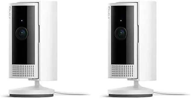 Alt view image 2 of 6 - Ring Indoor Cam (2nd Gen) | latest generation, 2023 release | 1080p HD Video & Color Night Vision, Two-Way Talk, and Manual Audio & Video Privacy Cover | 2-pack, White