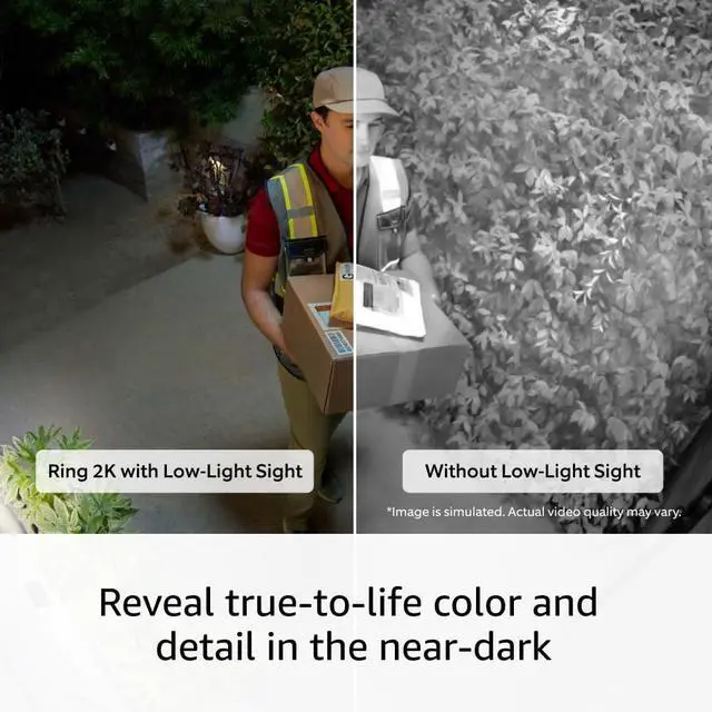 Alt view image 5 of 7 - Introducing Outdoor Cam Plus Battery  Wide-Angle 2K Video with Vision Low-Light Sight for full-color night vision Mount-Anywhere Versatility White