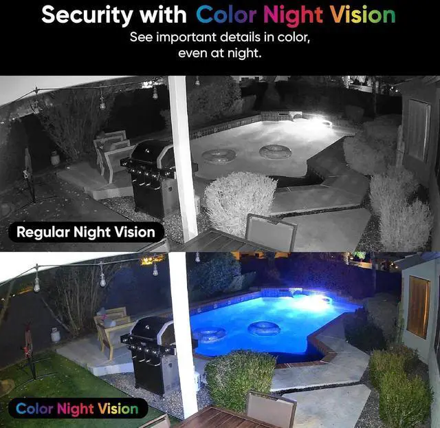 Alt view image 4 of 7 - WYZE Cam v4, 2.5K WiFi Security Camera, Indoor/Outdoor Cameras for Home Security, Pet Camera/Baby Monitor, Motion Activated Spotlight/Siren, Color Night Vision, 2-Way Audio, Works with Alexa & Google
