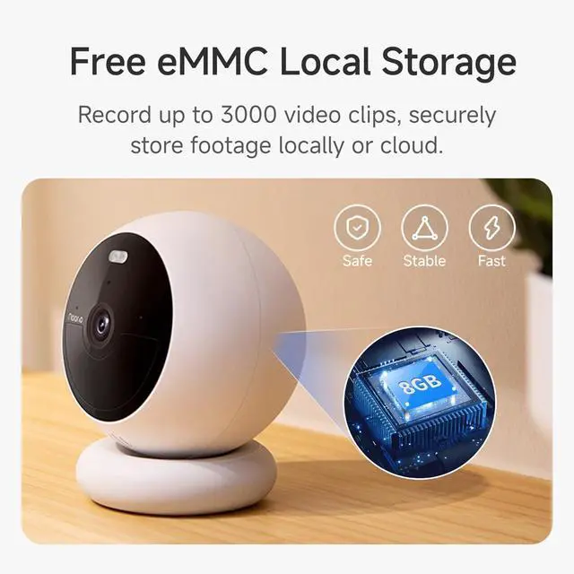 Alt view image 3 of 7 - Gadpiparty Noorio Home Security Camera System with B200-SE×2A201×2