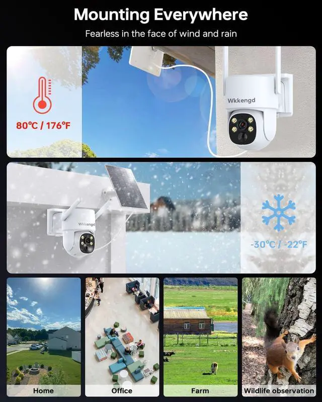 Alt view image 6 of 7 - Gadpiparty Solar Security Camera System Outdoor: Blacklight True Full Color Night Vison 10CH 1TB HDD WiFi6 NVR 2K Solar Powered PTZ Wireless Surveillance Camera F1.0 Super Aperture Advanced 1/1.8''Se