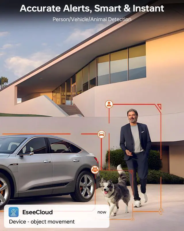 Alt view image 7 of 7 - Gadpiparty Solar Security Camera System Outdoor: Blacklight True Full Color Night Vison 10CH 1TB HDD WiFi6 NVR 2K Solar Powered PTZ Wireless Surveillance Camera F1.0 Super Aperture Advanced 1/1.8''Se