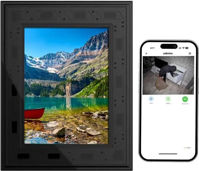 Main image of Picture Frame Camera, Security Camera WiFi 1080P, 365 Days Standby PIR Motion Detection HD Night Nision Real Time View Live Surveillance Wireless Mini Nanny Video Cam