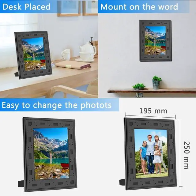Alt view image 3 of 7 - Picture Frame Camera, Security Camera WiFi 1080P, 365 Days Standby PIR Motion Detection HD Night Nision Real Time View Live Surveillance Wireless Mini Nanny Video Cam