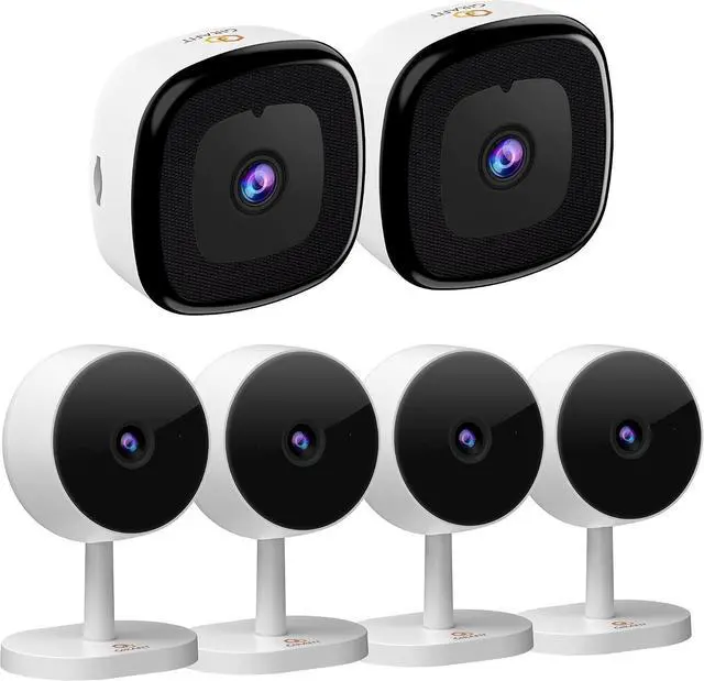 Main image of Girafit 2K Window Camera (2 Pack)+5GHz & 2.4GHz Indoor Camera (4 Pack)