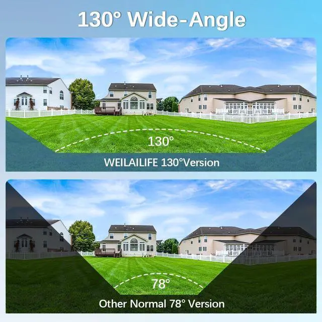 Alt view image 3 of 7 - Gadpiparty 90ft Super Night Vision 5MP Outdoor Wired Security Camera System, Home Video Surveillance Systems, CCTV Cameras with DVR Recorder