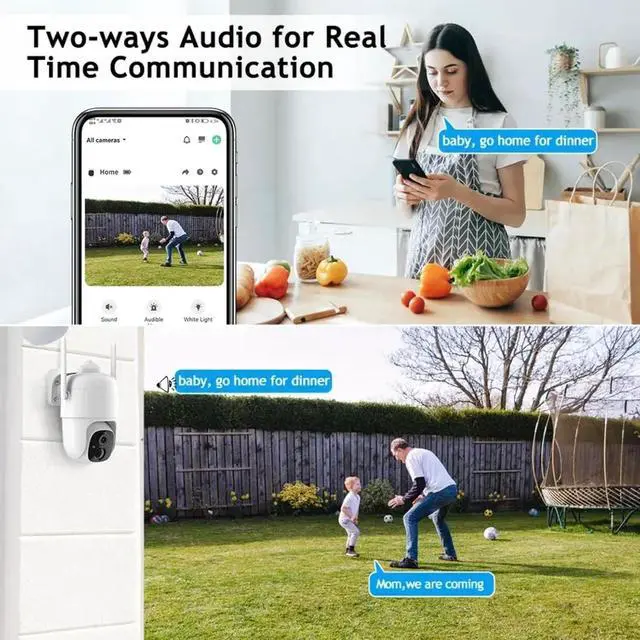 Alt view image 3 of 7 - VicoHome Outdoor Security Camera Wireless, 2K Battery-Powered WiFi Camera, PTZ 360° Surveillance, Night Vision, AI Motion Detection, Two-Way Talk, Waterproof, Cloud & SD Storage