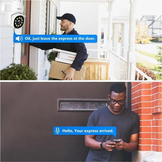 Alt view image 3 of 7 - Gadpiparty MOVOLS PoE Security Camera System, 12 x 8MP(4K) Pan/Tilt PoE 360 Camera Outdoor, Person/Vehicle Detect, Spotlight Siren, Color Night Vision, 8CH 8MP NVR with 2TB HDD