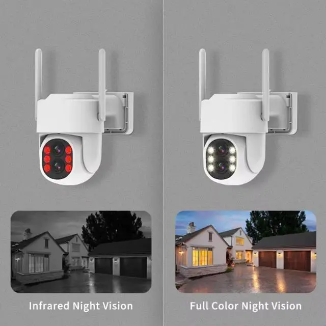 Alt view image 5 of 7 - Gadpiparty 3MP Wireless WiFi Security Cameras System, 10X Zoom Surveillance NVR Kit with with 2 Way Audio, Color Night Vision, Motion Detection, for Indoor and Outdoor