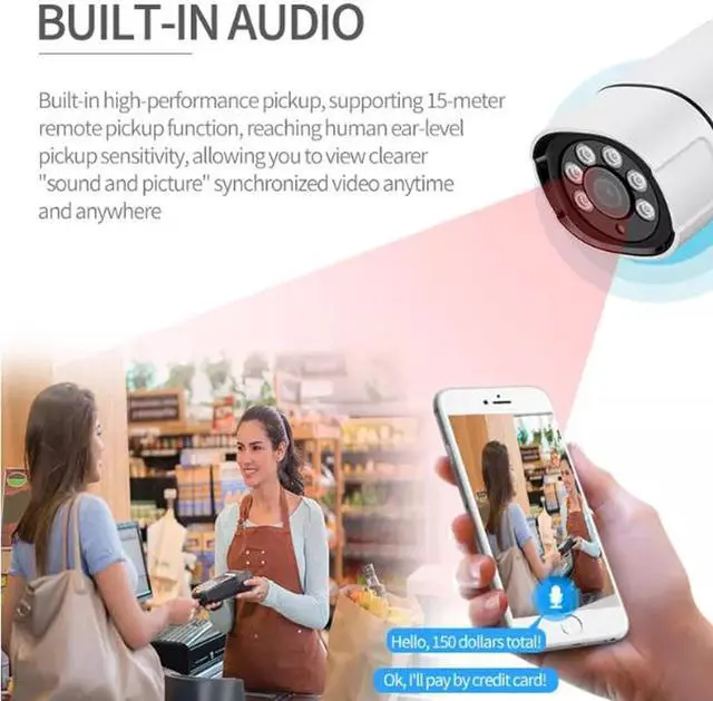 Alt view image 2 of 7 - Gadpiparty 8CH 5MP Wireless WiFi Home Security Camera System with 8 Cameras, 2K HD Weatherproof Surveillance Camera NVR Kit with Motion Detection, Remote Viewing, Night Vision