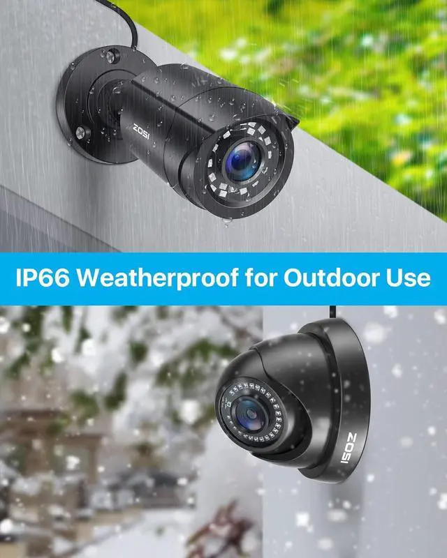 Alt view image 4 of 7 - Gadpiparty ZOSI 16CH 1080P Security Camera System with 2TB Hard Drive,H.265+ 16Channel 1080P HD-TVI DVR with 16PCS 1080P Outdoor Indoor Surveillance Cameras, 80ft Night Vision, Motion Detection,Remot