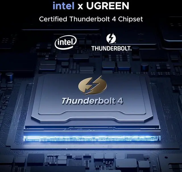 Alt view image 3 of 7 - UGREEN Thunderbolt 4 Dock Revodok Max 213 13-in-1 40Gbps Docking Station with Dual 4K@60Hz Single 8K Display, 90W Charging for Laptop, 2.5GbE, SD/TF 4.0 for MacBook Surface Pro and More