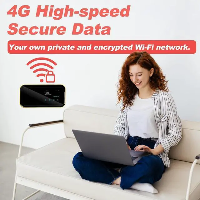 Alt view image 4 of 7 - FREEBOT 4G LTE Mobile Hotspot Router with Prepaid 5GB Global Data 365 Days, Portable WiFi for Travel in 150+ Countries, Local and International Router, Multi-Carrier No Contract SIM Card Needed