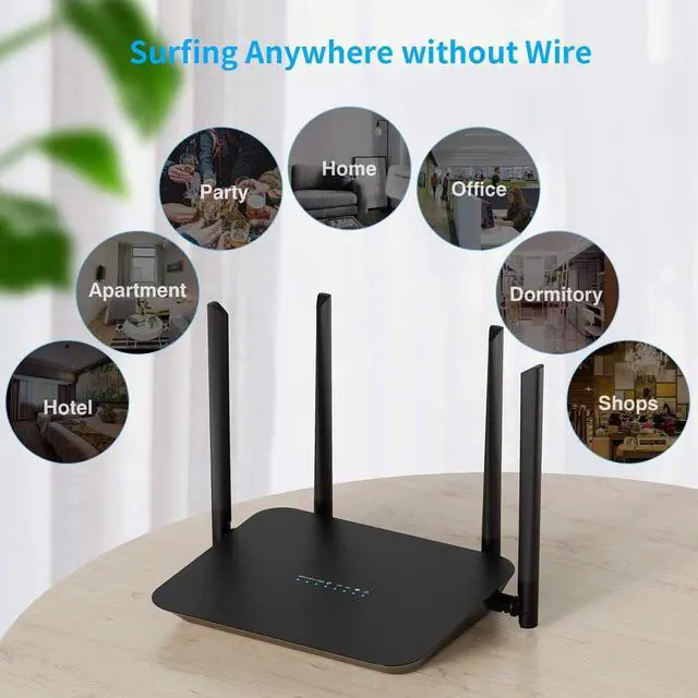 Alt view image 7 of 7 - Unlocked 4G LTE Modem Router with SIM Card Slot, 300Mbps Mobile WiFi Hotspot Device Cellular Router Works with AT&T and T-Mobile, EC25-AFX Qualcomm Chipset, 5dBi High Gain Antennas