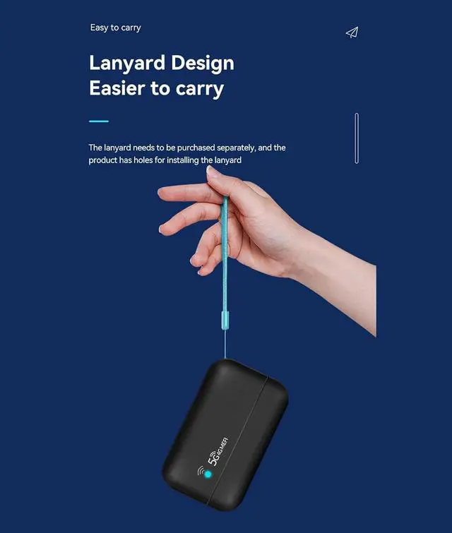 Alt view image 7 of 7 - Septpenta Wireless Network Router, 4G LTE USB Portable WiFi Router, 300Mbps Internet Speed, 10000mAh Battery, Unlocked 5G WiFi Hotspot Device for Parties, Business Trips, Outdoor Live Streaming