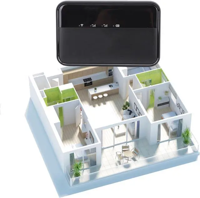 Alt view image 3 of 7 - 5G Mobile WiFi Hotspot with 900Mbps Speed, 10000mAh Battery, 16 Device Connectivity, for Travel, Business, Dorm Entertainment
