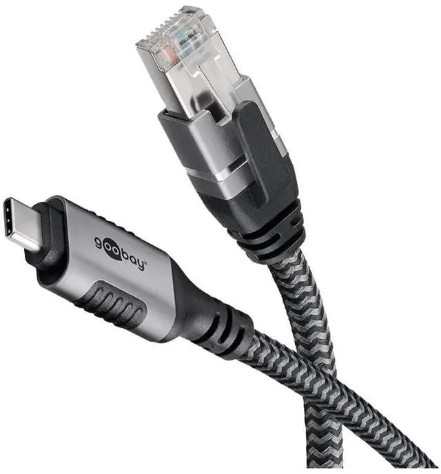 Alt view image 3 of 6 - 70755 USB-C to RJ45 Ethernet CAT 6 Cable for Stable Wired Internet Connection with Router/Modem/Network Switch/Replaces USB to RJ45 Adapter / 1 Gbps / 15 Meters