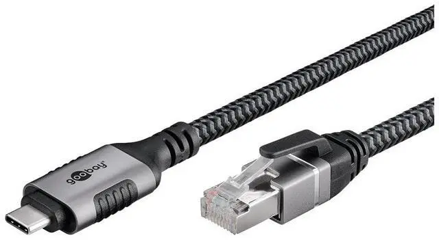 Alt view image 4 of 6 - 70755 USB-C to RJ45 Ethernet CAT 6 Cable for Stable Wired Internet Connection with Router/Modem/Network Switch/Replaces USB to RJ45 Adapter / 1 Gbps / 15 Meters