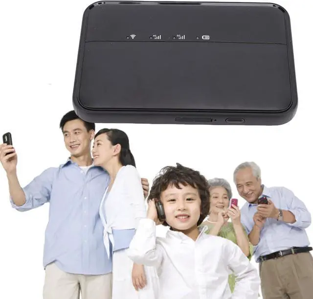 Alt view image 4 of 7 - 5G Mobile WiFi Hotspot with 900Mbps Speed, 10000mAh Battery, 16 Device Connectivity, for Travel, Business, Dorm Entertainment