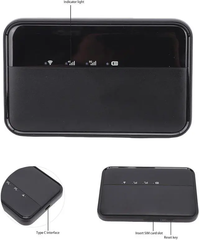 Alt view image 3 of 7 - Yoidesu 5G Mobile Hotspot, 900Mbps 10000mAh Portable WiFi with 16 Device Connectivity for Travel Streaming and Business Use