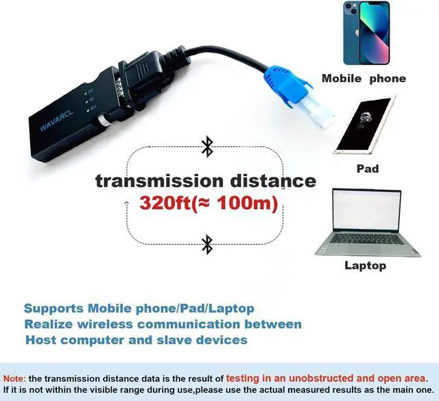 Alt view image 3 of 7 - Long Range RS232/RS-232 Serial Bluetooth Adapter Supports 9 pin or RJ45 Interface,Cisco Compatible Console Cable,Wireless Configuration of switches, routers,etc. (WF610A)