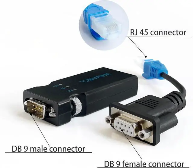 Alt view image 7 of 7 - Long Range RS232/RS-232 Serial Bluetooth Adapter Supports 9 pin or RJ45 Interface,Cisco Compatible Console Cable,Wireless Configuration of switches, routers,etc. (WF610A)