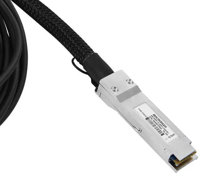 Alt view image 4 of 7 - 40G QSFP+ Breakout DAC Cable (Compatible with Mellanox MC2609130-001), Passive Copper, QSFP+ to 4X SFP+ Twinax, 1M 3.3ft